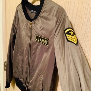 Olive Green Bomber Jacket